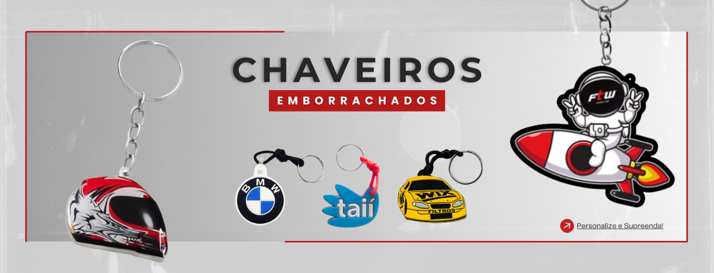 Chaveiros Emborrachados Personalizados