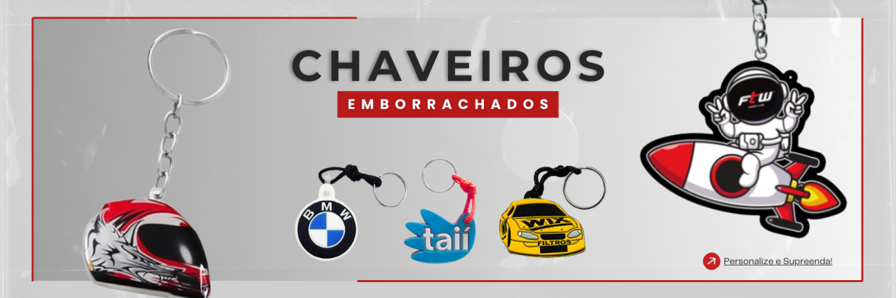 Chaveiros Emborrachados Personalizados