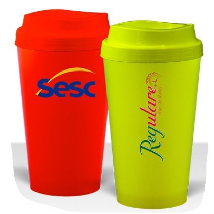 Copo Neon de 320 ml com tampa Personalizado