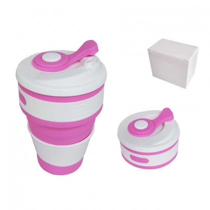 Copo Dobrável silicone Personalizado de 350 ml