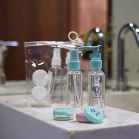 Kit Viagem 5 Peças Personalizado com Ziplock