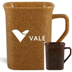 Caneca Eco Quadrada com Fibra Natural Personalizada
