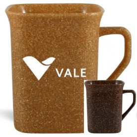 Caneca Eco Quadrada com Fibra Natural Personalizada