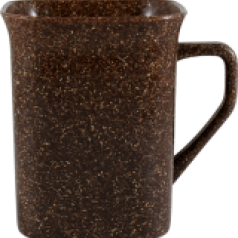 Caneca Eco Quadrada com Fibra Natural Personalizada
