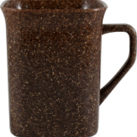 Caneca Eco Quadrada com Fibra Natural Personalizada
