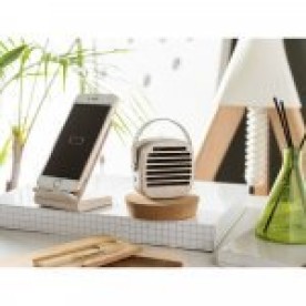 Caixa de Som em Palha de Trigo com Alça Personalizada