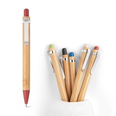 Caneta de Bambu com Fibra de Trigo Personalizada