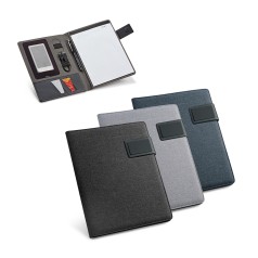 Pasta A5 em Linho e Couro Sintético Personalizada