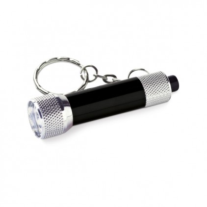 Chaveiro Personalizada  Alumínio  Com 3 LEDs  Incluso 4 pilhas LR44  ø17 x 62 mm