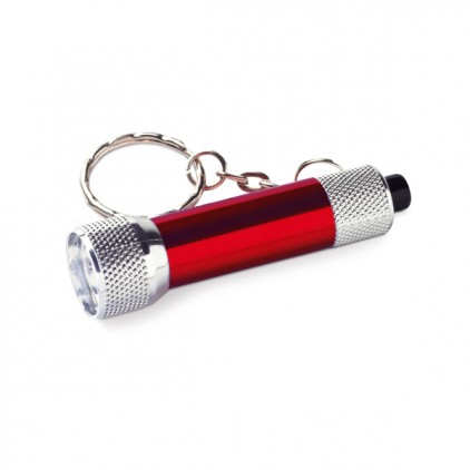 Chaveiro Personalizada Alumínio Com 3 LEDs Incluso 4 pilhas LR44 ø17 x 62 mm