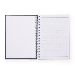 Caderno Couro Sintético Texturizado Espiral Personalizado
