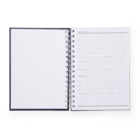 Caderno Couro Sintético Texturizado Espiral Personalizado