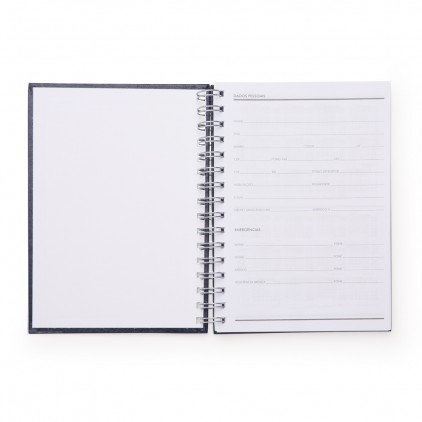 Caderno Pequeno de Couro Sintético Personalizado