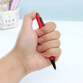 Caneta Metálica Emborrachada Clique Personalizada