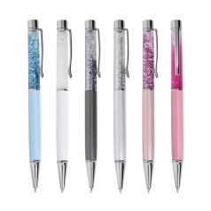 Caneta Metálica Glitter com Rotação Personalizada