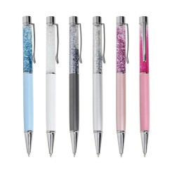 Caneta Metálica Glitter com Rotação Personalizada