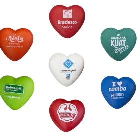 Antiestresse Coração em PU Personalizado
