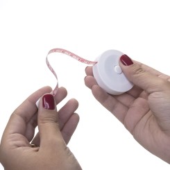 Fita Métrica Redonda 1,5m com Trava Personalizada