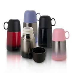 Garrafa Térmica 250ml Degradê com Xícara Personalizada