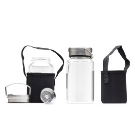 Garrafa Vidro 650ml com Capa Neoprene Personalizada