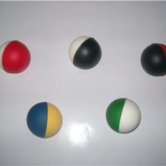 Bolinha Antiestresse Bicolor em PU Personalizada