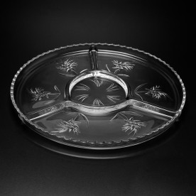 Petisqueira Redonda de Vidro Personalizada