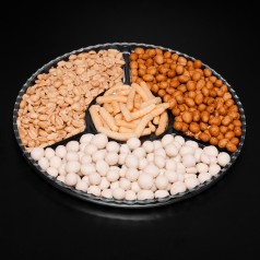 Petisqueira Redonda de Vidro Personalizada