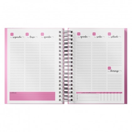 Planner anual em percalux Personalizada