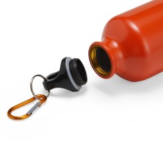 Garrafa Alumínio 420ml com Mosquetão Personalizada