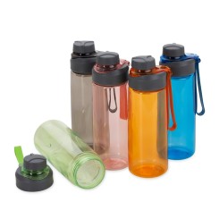 Garrafa Plástica 700ml com Alça de Silicone Personalizada
