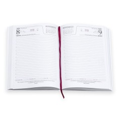 Agenda Diária 2026 Couro Sintético Personalizada