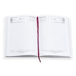 Agenda Diária 2026 Couro Sintético Personalizada