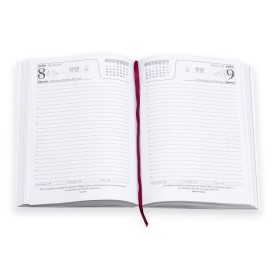 Agenda Diária 2026 Couro Sintético Personalizada