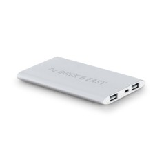 Bateria Portátil em Alumínio 8.000 mAh Personalizada