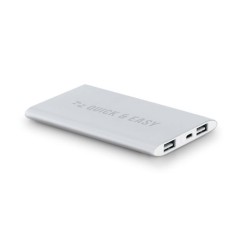 Bateria Portátil em Alumínio 8.000 mAh Personalizada