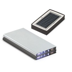Bateria Portátil Solar em Alumínio 8.000 mAh Personalizada