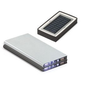 Bateria Portátil Solar em Alumínio 8.000 mAh Personalizada
