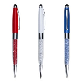 Caneta Metal Touch com Cristais Personalizada