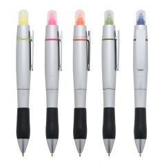 Caneta Plástica Marca Texto Emborrachada Personalizada