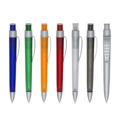 Caneta Personalizada Fosca com Detalhes Metálicos