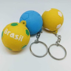 Chaveiro Bola Futebol Antiestresse Vinil Personalizado