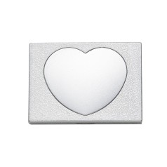 Espelho Duplo de Bolso Coração Personalizado