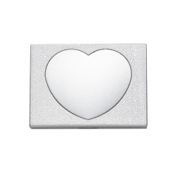 Espelho Duplo de Bolso Coração Personalizado