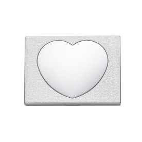 Espelho Duplo de Bolso Coração Personalizado