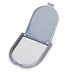 Espelho Duplo de Bolso Formato Escudo Personalizado