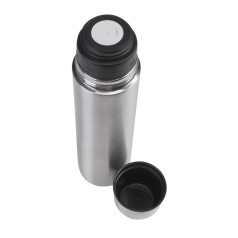 Garrafa Térmica Inox 1L com Capa de Couro Personalizada