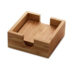 Kit de Porta-Copos em Bambu Personalizado