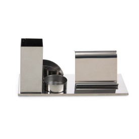 Kit Escritório 4 em 1 Inox Espelhado Personalizado