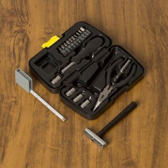 Kit Ferramenta 19 Peças c/ Martelo e Trena Personalizado