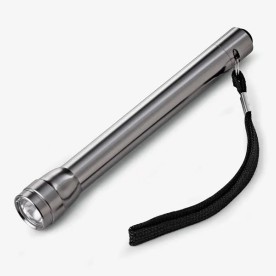 Lanterna de Alumínio Escovado com Alça Personalizada